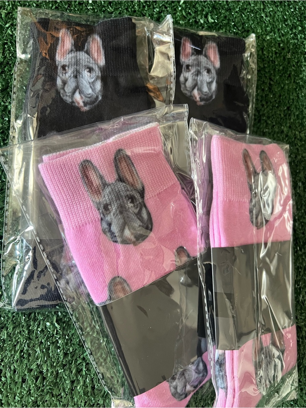 Pup Sockies - Pink & Black